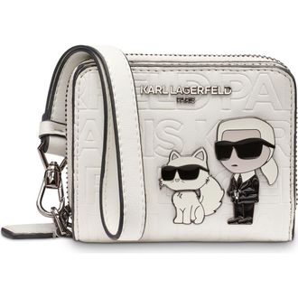Karl Lagerfeld Meribel Wallet in Winter White at Nordstrom