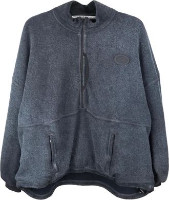 Alexander Wang Felpa con mezza zip - Blu