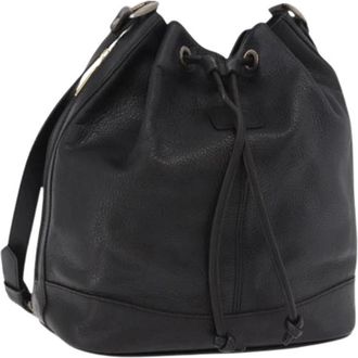 Burberry Bolso de hombro de cuero vintage de segunda mano - Pre-owned - Mujer - Negro - ONE SIZE