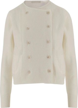 Allude Double-breasted Wool Blend Jacket