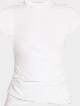 3.1 Phillip Lim Draped Short-Sleeve Tee