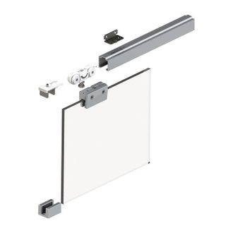OEM Sistema Scorrevole 73 50kg 2500mm Ev1 Anodizzato.glt 8mm Completo.1110 -1300mm Wm.helm