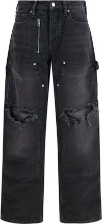 Alexander Wang Black Cotton Cargo Womens Pants