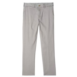 Bills Khakis Mens Plain Bottom Straight Fit T400 Comfort Stretch Twills Pants In Oyster