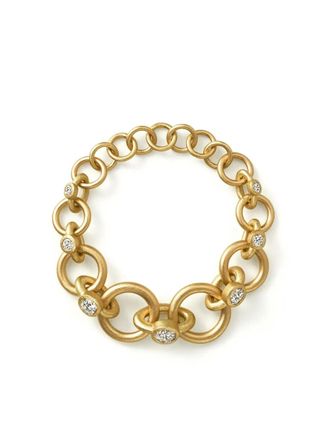 Shihara Anello Link 01 in oro giallo 18kt con diamante