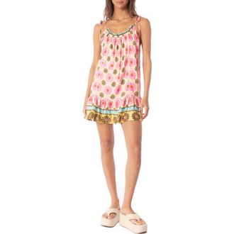 Maaji Magnolia Tie Strap Cover-Up Dress in Open White at Nordstrom Rack, Size Medium