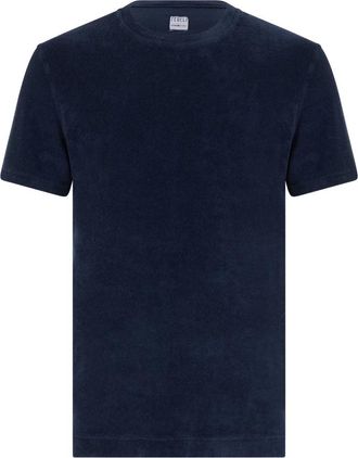 Fedeli Zacht en Licht Casual T-shirt - Heren - T-shirts - Blauw - XS - Katoen - Tops