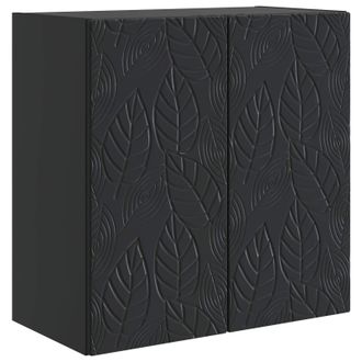 vidaXL Armario De Pared Negro 59 X 31 X 60 Cm Madera De Ingenier&iacute;a Vidaxl