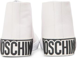 Moschino Mens Vulc 25 Sneaker White Leather