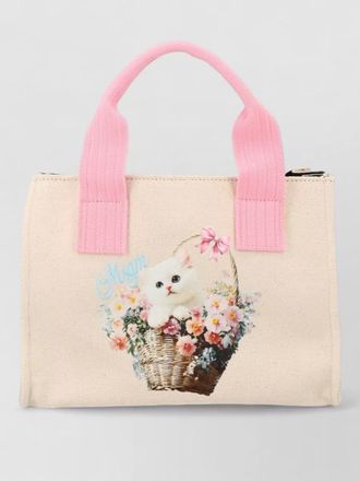 Msgm printed tote bag