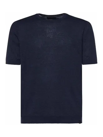 Fay Linen And Cotton T-Shirt