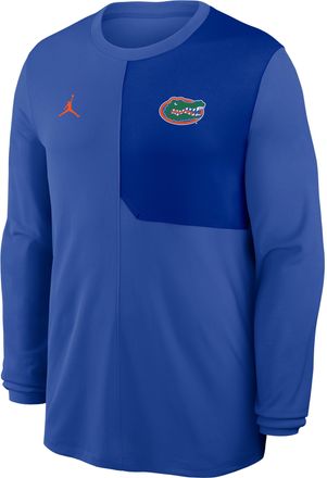 Nike Jordan Mens Florida Sideline Coach Jordan Brand Dri-FIT College Long-Sleeve Top in Blue | 0JB10DZGUFN-2QD