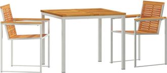 vidaXL Vidaxl - Garden Dining Set 3 pcs Solid Wood Acacia