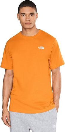 The North Face Evolution Simple Dome Regular Short Sleeve T-Shirts Mens T Shirt Dust Orange : 2XL, Cotton