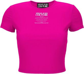 Versace Jeans Couture T-shirts en Polos - Dames - T-shirts - Roze - M - Tops