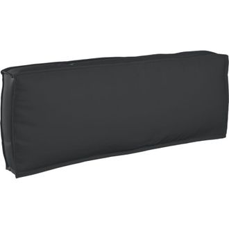 vidaXL Juego De Cojines De Paleta 2 Pcs Negro 120 X 80 X 12 Cm Vidaxl