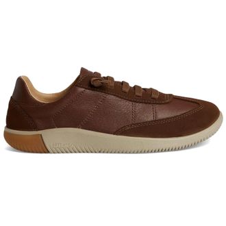 Keen KNX T-Toe Leather Mens Fashion Trainers - Dark Earth Plaza Taupe - Size:UK 8.5