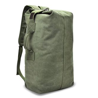 Generic Large Capacity Tactical Military Duffel Bag 30L (Olive) - Top Load Canvas Backpack with Double Straps, Durable Travel & Climbing Rucksack for Outdoor,