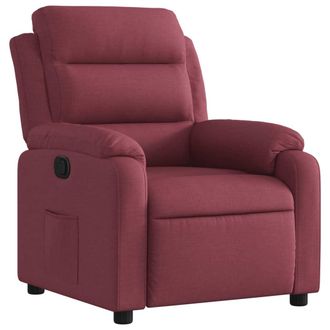 vidaXL Vidaxl Poltrona Reclinabile In Tessuto Rosso Vino