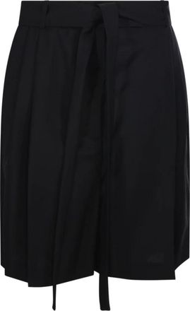 Róhe Black Tailored Shorts with Belt