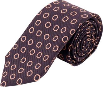 Kiton Zijde Das met Micro-patroon - Heren - Stropdassen - Veelkleurig - ONE Size - Accessoires