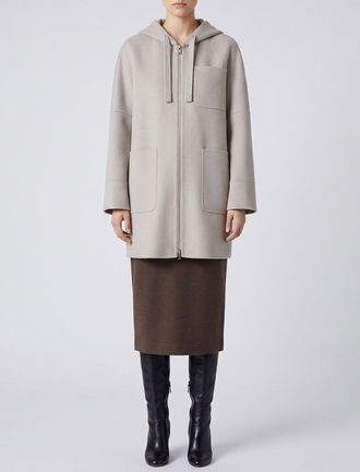 Max Mara S Max Mara Cappotto con cappuccio in lana