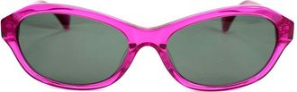 Sun Buddies Hot Pink Wesley Oval Sunglasses