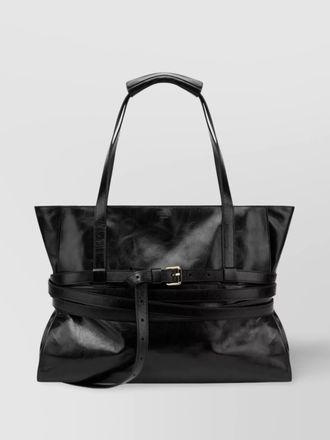 Moschino leather tote bag