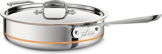 All-Clad Copper Core 5-Ply Bonded 3-Quart Sauté Pan with Lid in Silver at Nordstrom