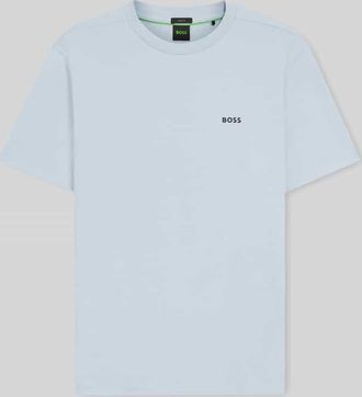 HUGO BOSS Regular Fit T-Shirt aus Baumwoll-Mix Modell TEE in Aqua, Gr&ouml;&szlig;e XXXL