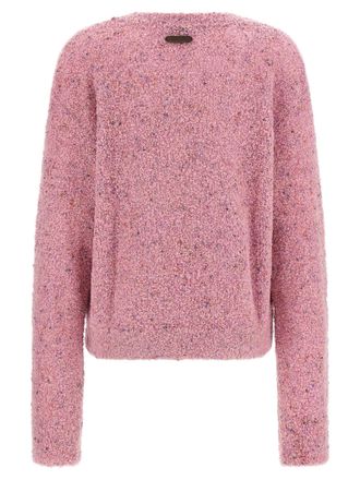 Moschino Intarsia Teddy Bear Boucl&eacute; Sweater - Pink