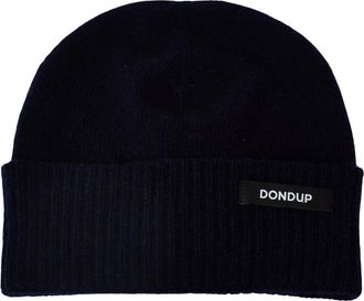 Dondup Berretto con risvolto a coste - - Accessories - Uomo - Blu - ONE SIZE