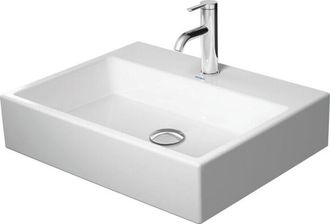 Duravit Duravit - Lavabo Vero Air 60x47cm, Sin Rebosadero, Con Banco Con