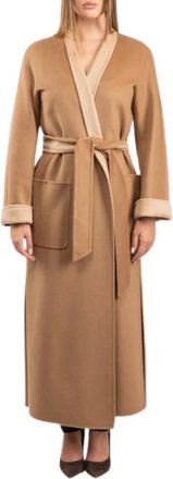 Max Mara Jassen, Dames, Bruin, M, Wol, Nodo Jas
