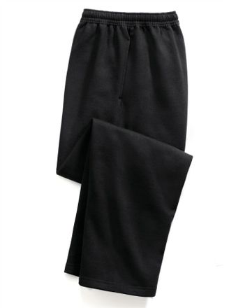 Fruit Of The Loom Trainingshose FRUIT OF THE LOOM, Damen, Gr. 4, Normalgr&ouml;ssen, schwarz, 80% Baumwolle, 20% Polyester, unifarben, lang, Hosen Trainingshose