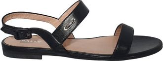Bally Carlas Leather Flat Sandals, Brand Size 37 ( US Size 6.5 )