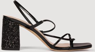 Sandro Glitter heel sandals