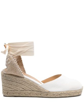Castaner Carina 70mm espadrilles - women - Organic Cotton/Leather/Rubber - 36 - White