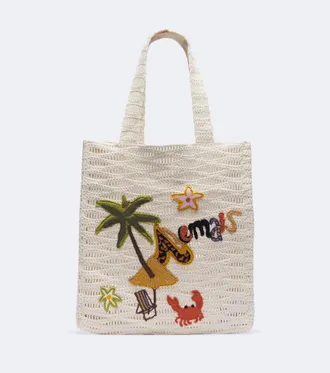 Alemais Al&eacute;mais Island Cove Large crochet tote bag