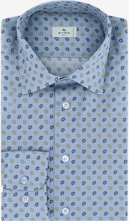Etro Slim-Fit-Hemd aus Baumwolle mit Paisley-Detail-Print