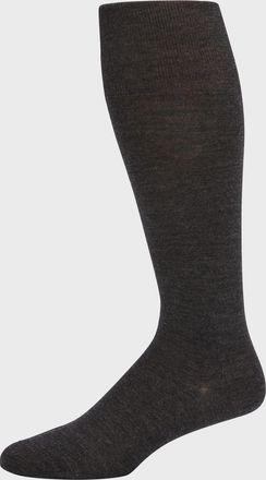 Bresciani Mens Knit Over-Calf Socks