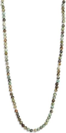 Jonas Studio Mens Beaded Necklace in Turquoise at Nordstrom