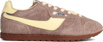 Autry Windspin Low Brown Suede Blend Sneakers