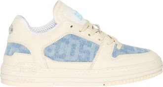 GCDS Monogram Jacquard Lage Sneakers - unisex - Sneakers - Blauw - 36 EU - Leer - Schoenen