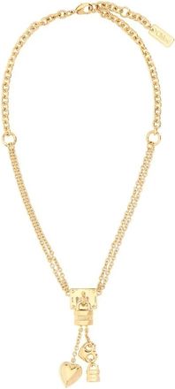 Chlo&eacute; Accessoires, Dames, Geel, ONE Size, Lock Hanger Ketting