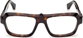 Christian Louboutin 55mm Rectangular Optical Glasses in Dark Havana at Nordstrom