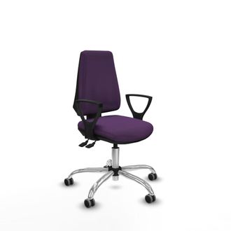 Piqueras y Crespo Elche As Bali Morado Brazos Fijos Base Cromada Ruedas Engomadas 65mm