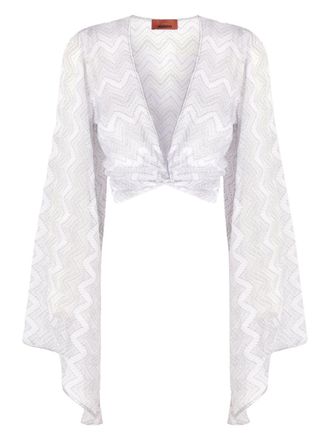 Missoni Zijden wikkeldoek - Wit