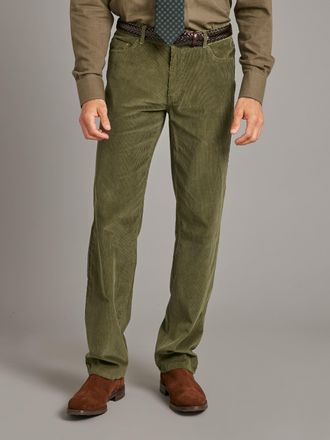 Oliver Brown Needlecord Jeans - Olive