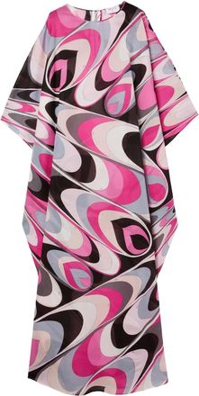 Pucci onde-print kaftan dress - Black